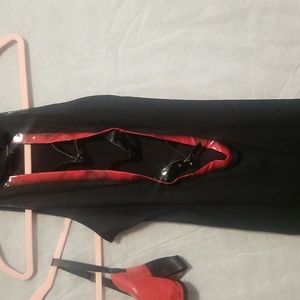 Latex costume. Dress & latex bra (os). Dress large.